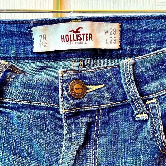 HOLLISTER SKINNY JEANS SIZE 7 R EUC - Picture 1 of 5